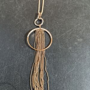Elegant Gold Chain Tassel Necklace
